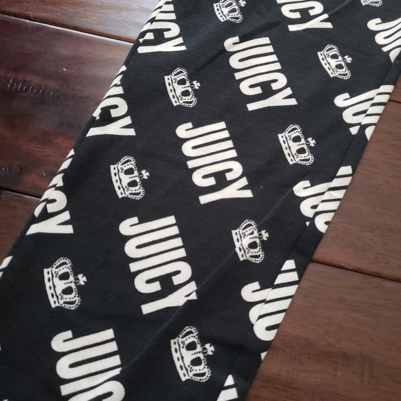 NWT Black & Cream Juicy Couture AOP Lounge Set - Picture 2 of 7